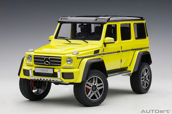 Mercedes-benz G500 4X4 2 - Yellow (AUTOart) 1/18