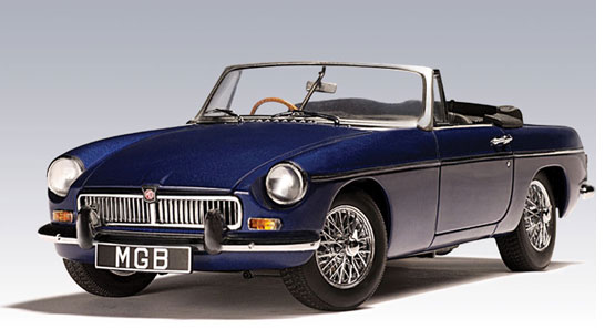 1969 MG MGB MK II Roadster - Pageant Blue (AUTOart) 1/18