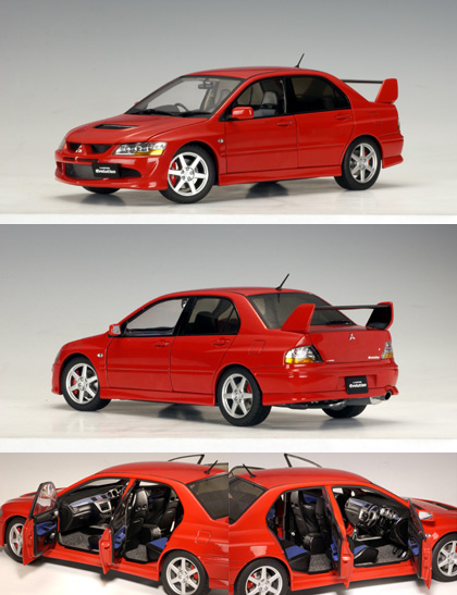 Mitsubishi Lancer EVO VIII Street Car - Red (AUTOart) 1/18