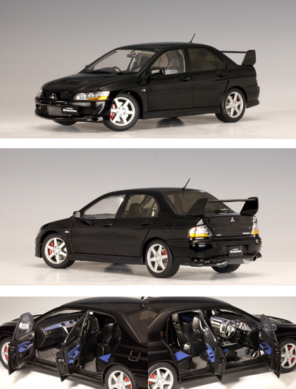 Mitsubishi Lancer EVO VIII Street Car - Black (AUTOart) 1/18