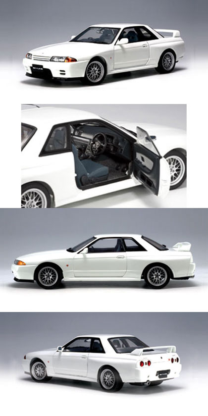 Nissan Skyline GTR (R32) V-Spec II - Sparkling White (AUTOart) 1/18