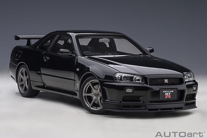 Nissan Skyline Gt-r - R34) V-spec Ii (black Pearl (AUTOart) 1/18
