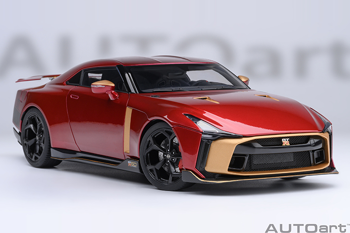 Nissan Gt-r50 By Italdesign - Metallic Red / Gold (AUTOart) 1/18