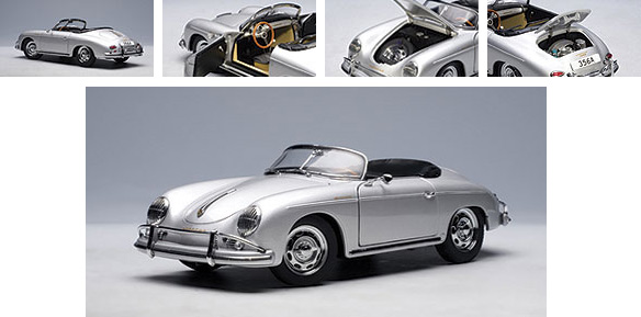 Porsche 356 Speedster - Silver (AUTOart) 1/18