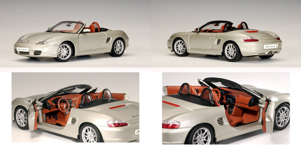 2003 Porsche Boxster 986 Cabriolet Facelift - Arctis Silver Metallic (AUTOart) 1/18