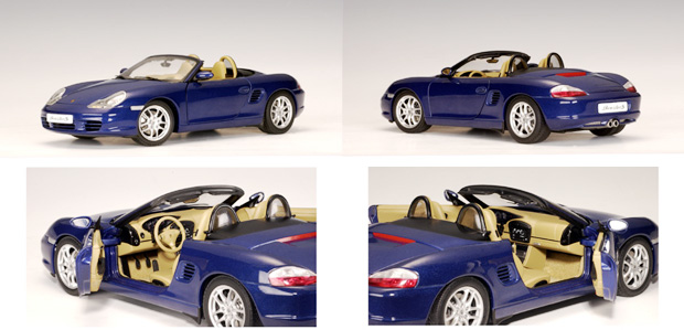 2003 Porsche Boxster S 986 Cabriolet Facelift - Lapis Blue Metallic (AUTOart) 1/18