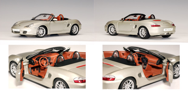 2003 Porsche Boxster S 986 Cabriolet Facelift - Arctic Silver Metallic (AUTOart) 1/18