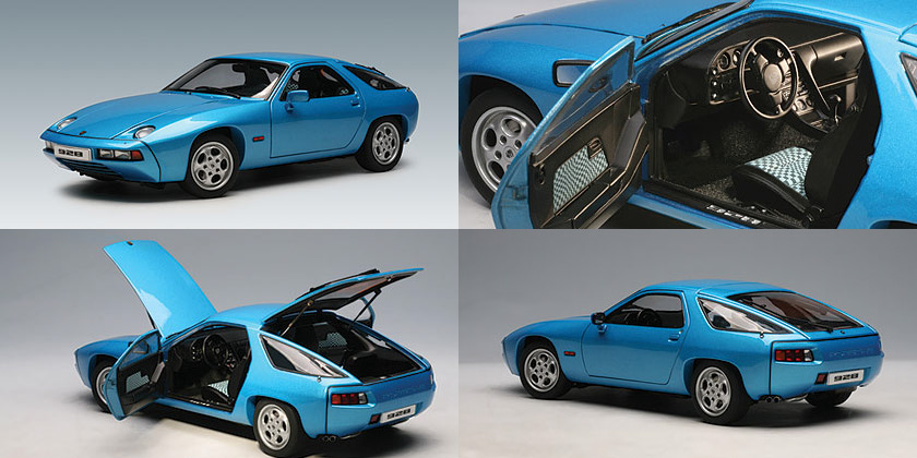 1981 Porsche 928 - Minerva Blue Metallic (AUTOart) 1/18