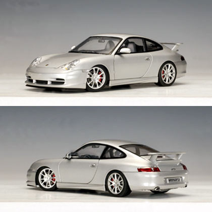 2003 Porsche 911 (996) GT3 - Silver (AUTOart) 1/18