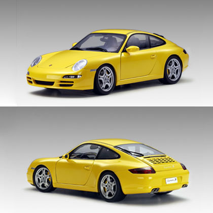Porsche 911 (997) Carrera S - Yellow (AUTOart) 1/18