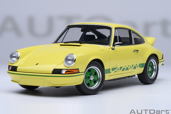 Porsche 911 Carrera 2.7 RS (light Yellow/green Str (AUTOart) 1/18