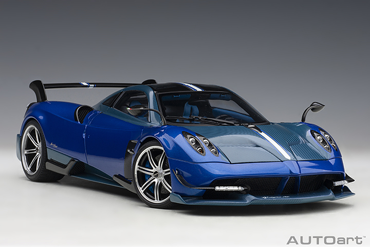 Pagani Huayra Bc - Blue/carbon (AUTOart) 1/18