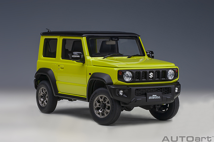 Suzuki Jimny Sierra (jb74)(kinetic Yellow / Black (AUTOart) 1/18