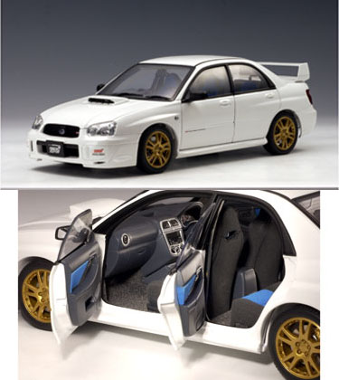 2003 Subaru Impreza WRX STi - White (AUTOart) 1/18