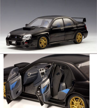 2003 Subaru Impreza WRX STi - Black (AUTOart) 1/18