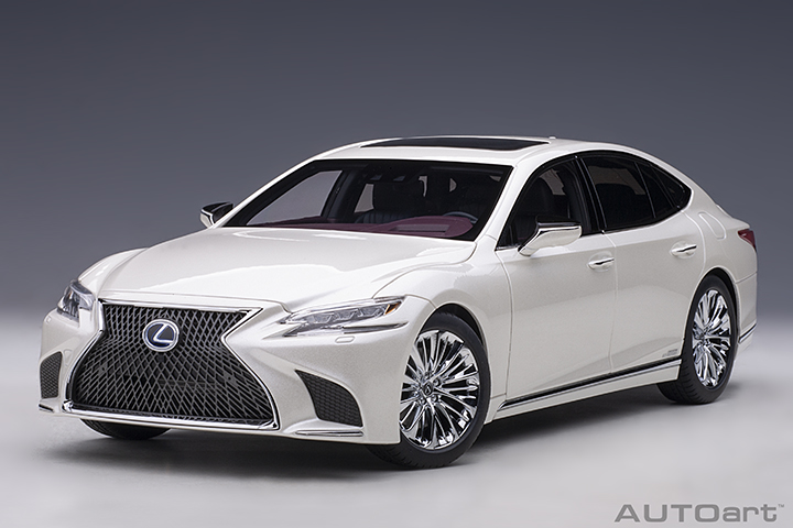 Lexus Ls 500h (sonic White Metallic/crimson & Blac (AUTOart) 1/18