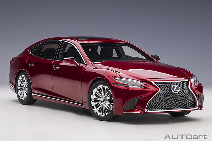 Lexus Ls 500h (morello Red Metallic/black Interior (AUTOart) 1/18