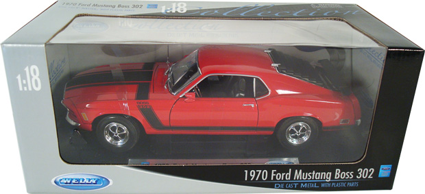 1970 Mustang Boss 302 - Red (Welly) 1/18