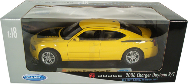 Dodge Charger R/T Daytona - Yellow (Welly) 1/18