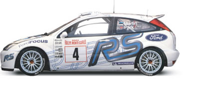 2003 Ford Focus RS WRC #4 - Martin/Park - Rally of Monte Carlo (AUTOart) 1/18
