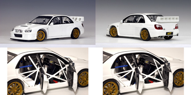 2003 Subaru New Age Impreza WRC Plain Body Version - White (AUTOart) 1/18