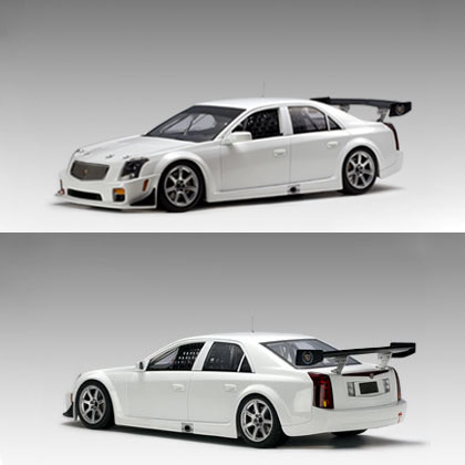 2004 Cadillac CTS-V SCCA World Challenge GT Plain Body Version - White (AUTOart) 1/18