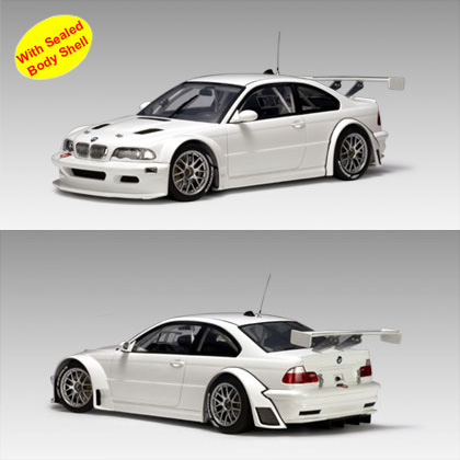 2004 BMW M3 GTR Plain Body Version - White (AUTOart) 1/18