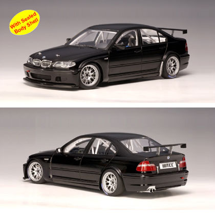 BMW 320i (E46) WTCC Plain Body Version - Black (AUTOart) 1/18