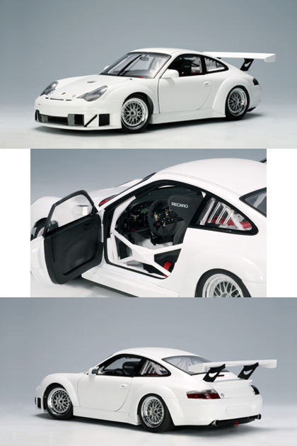 2005 Porsche 911 (996) GT3 RSR Plain Body Version - White (AUTOart) 1/18
