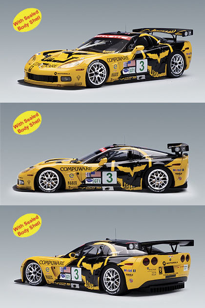 2007 Corvette C6R #3 ALMS - Jake Livery (AUTOart) 1/18