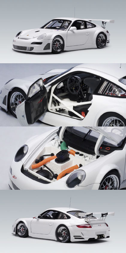 2007 Porsche 911 (997) GT3 RSR Plain Body Version - White (AUTOart) 1/18