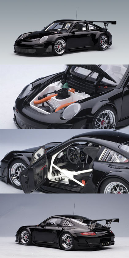 2007 Porsche 911 (997) GT3 RSR Plain Body Version - Black (AUTOart) 1/18