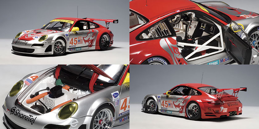 2007 Porsche 911 (997) GT3 RSR ALMS GT2 #45 Flying Lizard (AUTOart) 1/18