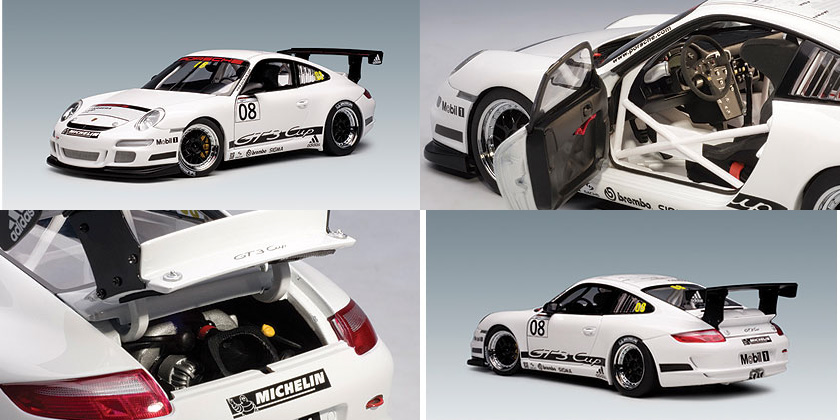 2008 Porsche 911 (997) GT3 Promo Cup Car (AUTOart) 1/18