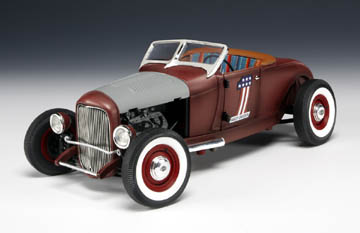 1929 Ford Roadster Rat Rod w/ Distressed Finish Harley-Davidson (Highway 61) 1/18