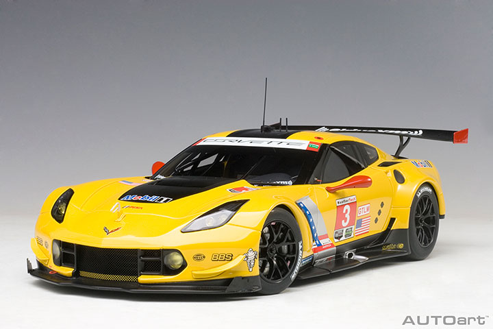 2016 Chevrolet Corvette C7.R Lime Rock 2nd Place - A.Garcia/J.Magnussen #3 (AUTOart) 1/18
