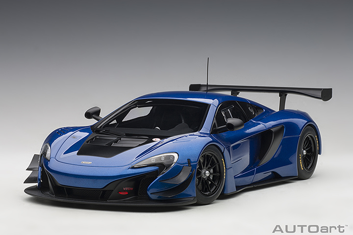McLaren 650S GT3 - Azure Blue/black Accents (AUTOart) 1/18