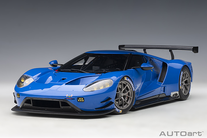 Ford GT Le Mans Plain Color Version - Lightning Blue (AUTOart) 1/18