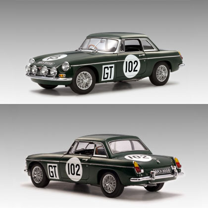 1967 MGB GT MK II Rally #102 Nurburgring (AUTOart) 1/18