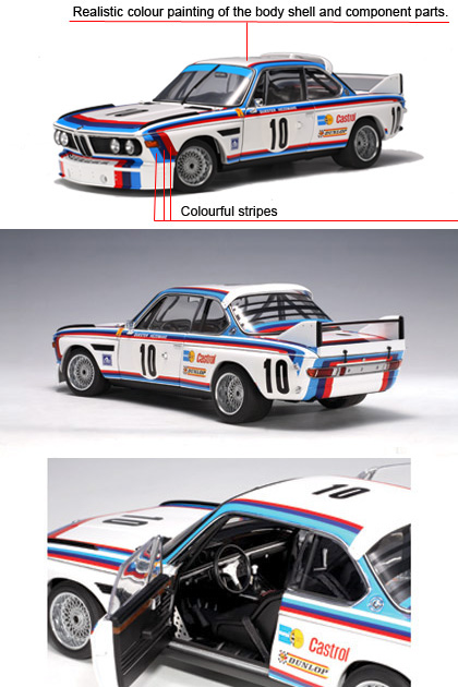 1973 BMW 3.0 CSL SPA #10 Winner Car (AUTOart) 1/18