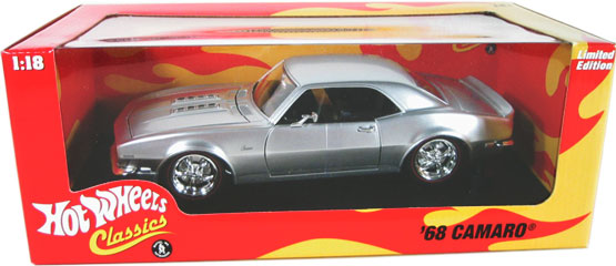 1968 Chevrolet Camaro - Silver (Hot Wheels Classics) 1/18