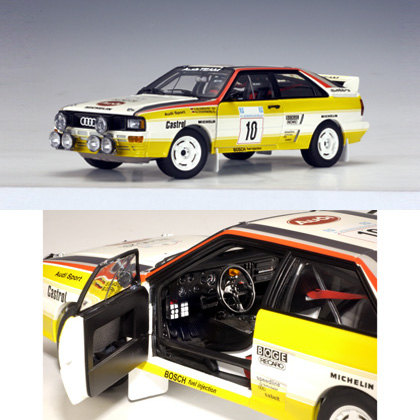 1984 Audi Quattro LWB A2 #10 - Rally Acropolis Winner (AUTOart) 1/18