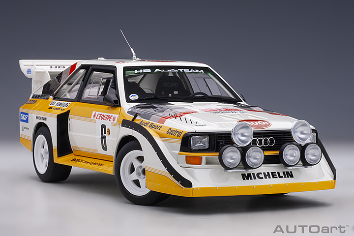 1986 Audi Quattro S1 Rally Monte Carlo - H.Mikkola/A.Hertz #3 (AUTOart) 1/18