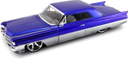 1963 Cadillac Series 62 - Blue w/ Silver (DUB City) 1/18