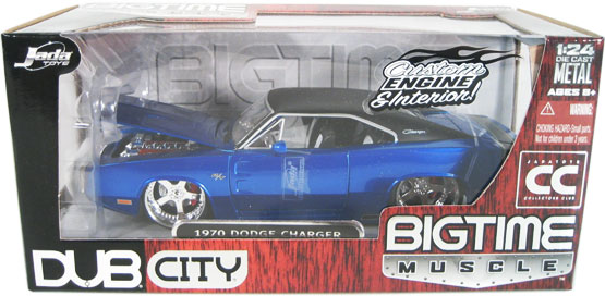 1970 Dodge Charger - Candy Blue (DUB City Bigtime Muscle) 1/24