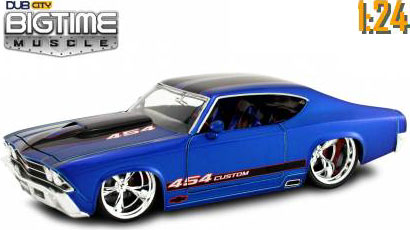 1969 Chevy Chevelle SS 454 - Metallic Blue (DUB City Bigtime Muscle) 1/24