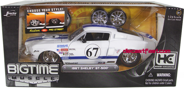 1967 Shelby Mustang GT-500 - White (DUB City Big Time Muscle) 1/24