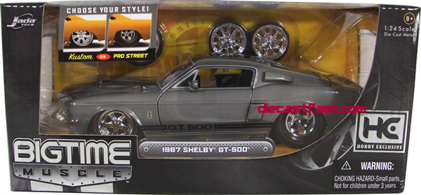 1967 Shelby Mustang GT-500 - Grey (DUB City Big Time Muscle) 1/24