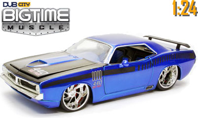 1970 Plymouth 'Cuda 440 - Metallic Blue (DUB City Bigtime Muscle) 1/24