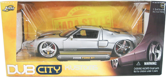 2005 Ford GT - Silver w/ Black Stripes (DUB City) 1/24